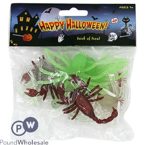 Halloween Glow In The Dark Creepy Insects Assorted