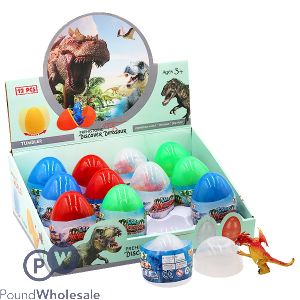 Prehistoric Dinosaur Eggs 4 Assorted Cdu 12pc