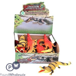 Large Crocodile Squeaker Toys 29cm Assorted Cdu