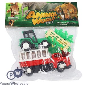 Animal World Mini Farming & Tractor Play Set