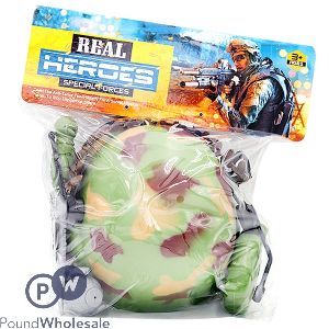 Special Forces Military Camo Helmet & Accessories