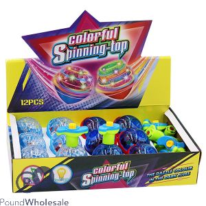 Light-up Colourful Spinning Top Cdu