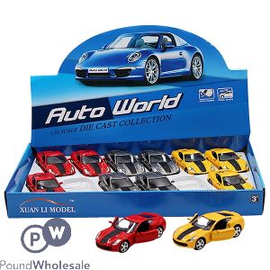Die-cast Metal Alloy 1:32 Scale Pull-back Sports Car