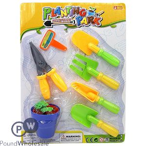 Planting Tools Gardening Set & Plant Pot