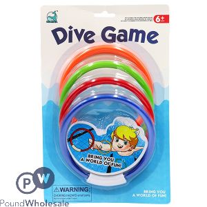 Dive Game 4 Rings Assorted Colours