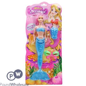 14" Mermaid Doll Play Set