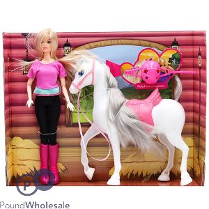 Horse And Doll Set