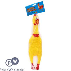 Shrilling Screaming Rubber Chicken 30cm