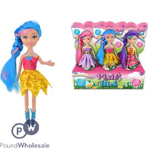 Pixie Girl Bendable Doll 9" Cdu Assorted
