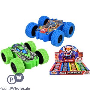 Crash & Flip Friction Power 4x4 Race Cars Cdu Assorted Colours