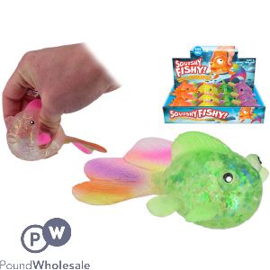 Squishy Fishy Squish Toy CDU Assorted Colours