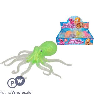 Squishy Octopus Squish Toy Cdu Assorted Colours