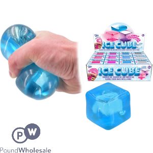 Ice Cube Squish Toy CDU Assorted Colours