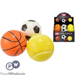 MY PU Sports Balls 9.7cm CDU Assorted