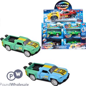 Colour Changing Metal Racing Car Cdu Assorted Colours