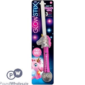 Glowstix Light-up Unicorn Wand Baton Assorted Colours