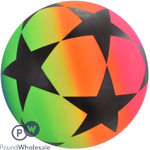 Large Stars Neon Ball 9"