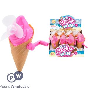 Wind Up Ice Cream Fan Cdu Assorted