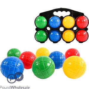 Plastic Boule Play Set 8pc