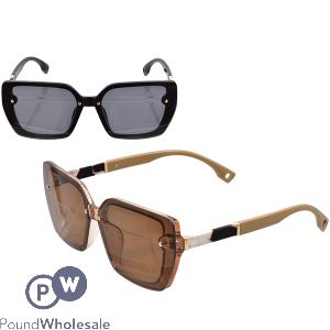 Ladies Large Square Sunglasses Assorted Colours