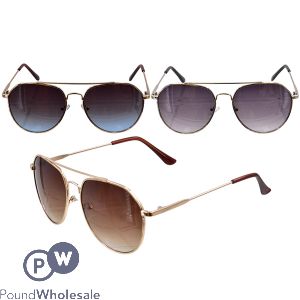 Ladies Aviator Sunglasses Assorted Colours