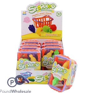 Toy Shopping Basket With Fruit Cdu