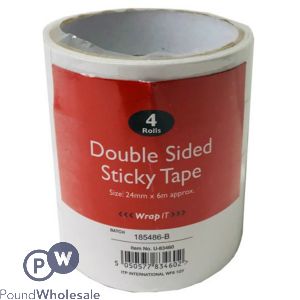 Double Sided Sticky Tape 4 Rolls