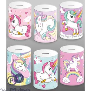 UNICORN MONEY TINS