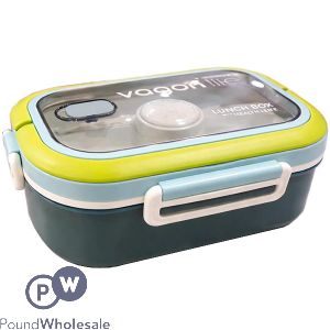 Vagonlife Multi-compartment Lunch Box With Cutlery 1200ml Assorted Colours
