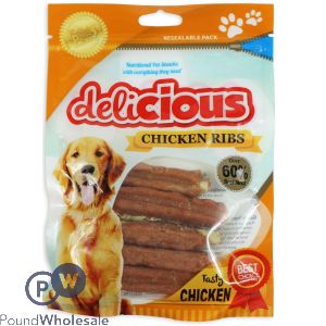 WORLD OF PETS DELICIOUS CHICKEN RIBS DOG TREATS