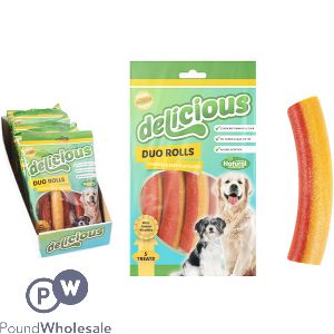 World Of Pets Chicken & Beef Flavour Duo Rolls Dog Treats 5 Pack Cdu