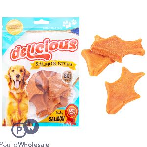 World Of Pets Salmon Bites Dog Treats 12 Pack