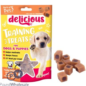 World Of Pets Chicken &amp; Cheese Dog Training Treats 80g