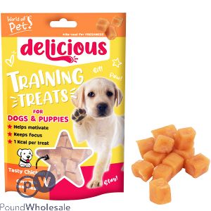 WORLD OF PETS CHICKEN DOG TRAINING TREATS 80G