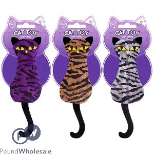 Smart Choice Cat-Shaped Catnip Cat Toy Assorted Colours