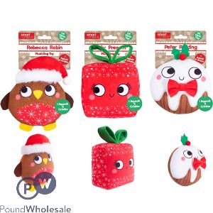 Smart Choice Squeaky Crinkle Plush Dog Toy Assorted