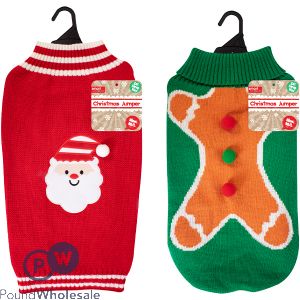 Smart Choice Christmas Dog Jumper M/l Assorted