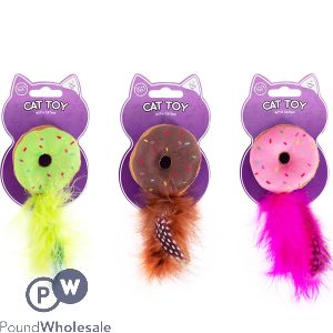 World of Pets Donut Catnip Cat Toy Assorted Colours