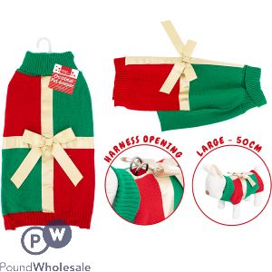 Smart Choice Christmas Present Dog Jumper Large 50cm