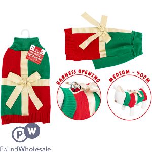 Smart Choice Christmas Present Dog Jumper Medium 40cm