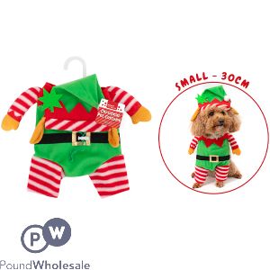 Smart Choice Christmas Dog Elf Costume Small 30cm