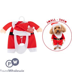 Smart Choice Christmas Santa Dog Costume Small 30cm