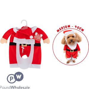 Smart Choice Christmas Santa Dog Costume Medium 40cm