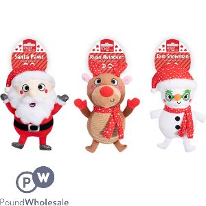 Smart Choice Christmas Plush Dog Toys 30cm Assorted