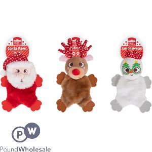 Smart Choice Christmas Plush & Rubber Dog Toys 30cm Assorted