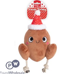 Smart Choice Christmas Plush Turkey Dog Toy 30cm
