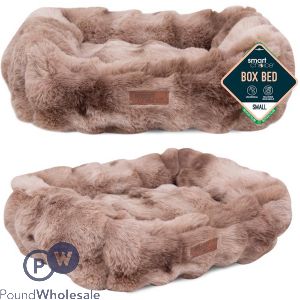 Smart Choice Faux Fur Fluffy Pet Bed Small 46cm X 36cm X 15cm