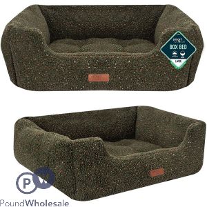 Smart Choice Green Sherpa Fleece Pet Bed Large 71cm X 58cm X 25cm