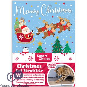 Smart Choice Christmas Meowy Christmas Catnip Folding Scratch Board 37cm X 25.5cm