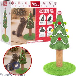 Smart Choice Christmas Tree Sisal Scratching Post Cat Toy 60cm